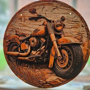 Amazing Vintage American Harley Davidson Plaque